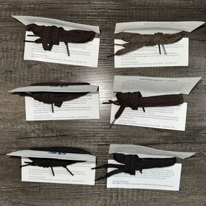 Lot Of 6 SAS Shoes Genuine Replacement Shoe Laces‎ Mixed Colors Brown & Black